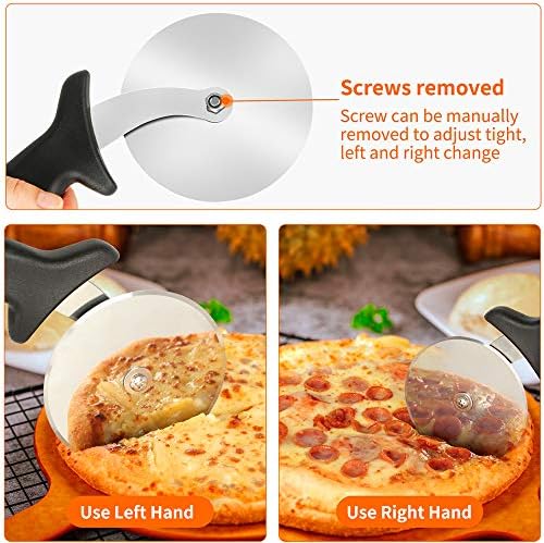 Yinghezu Stainless Steel Pizza Cutter Wheel Pizza Slicer
