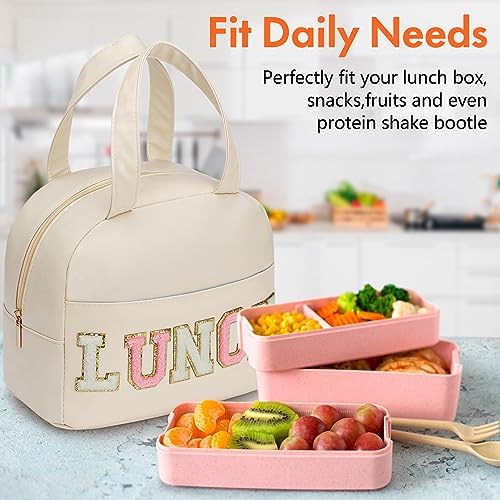 Lunch Bag for Women Insulated For Men PU leather Small Office Work lunch