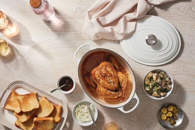 Le Creuset Enameled Cast Iron Signature Oval Dutch Oven, 6.75qt., Peche
