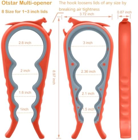 Otstar Jar Opener & Bottle Opener for Seniors with Arthritis, Weak Hands