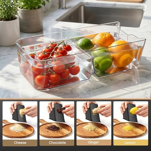 Safe Mandoline Slicer for Kitchen, Vegetable & Food Cutter, Easy to Clean