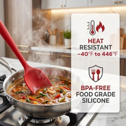 5 Pieces Silicone Spatula Set BPA Free