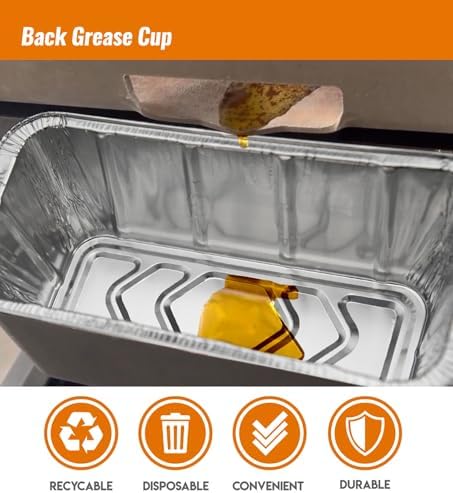 NUPICK 20 Pack Grease Cup Liners for Blackstone 17"/22"/30"/28"/36" Griddle