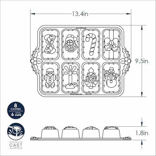 Nordic Ware Holiday Mini Loaves Pan