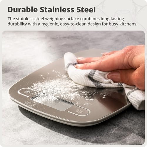 Greater Goods Food Scale, Slim & Compact, 1g Precision (Stainless Steel)