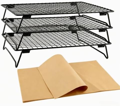 Cooling Racks for Cooking and Baking, 3-Tier Heavy-Duty Wire Cooling Rack