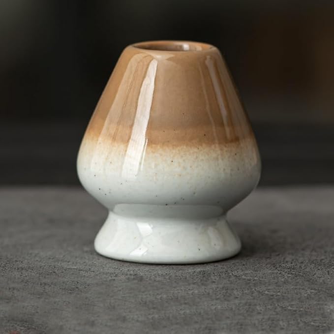 Matcha Tea Whisk Holder Ceramic Holder for Bamboo Chasen fit for Matcha Chasen Tea Set Accessories (M)