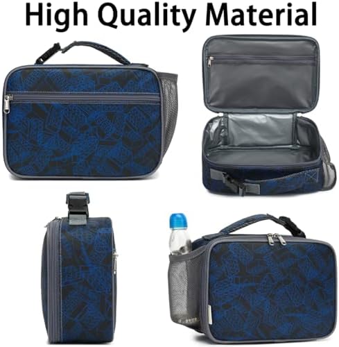 GYEUKHAM Insulated Lunch Box for School, Thermal Reusable Durable Freezable Lunch Bags for Kids Boys Girls Men Women - Small Soft Cooler Portable Lunch Tote Kit for Work Picnic Travel,Brick