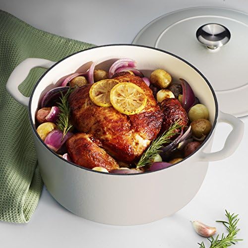 Tramontina Bestow Enameled Cast Iron 5.5-Qt Round Dutch Oven Pot with Lid