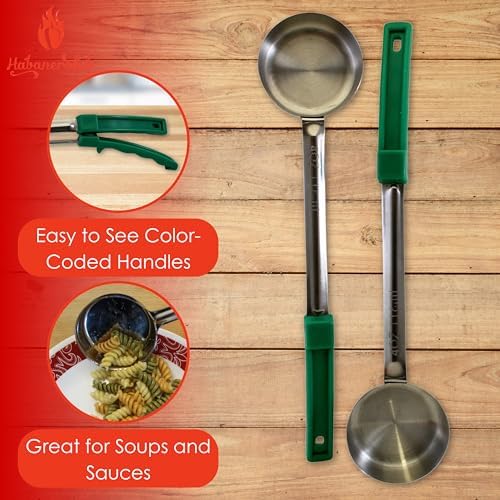 4 oz Solid Stainless Steel Portion Control Ladle Spoodle - [Pack of 2]