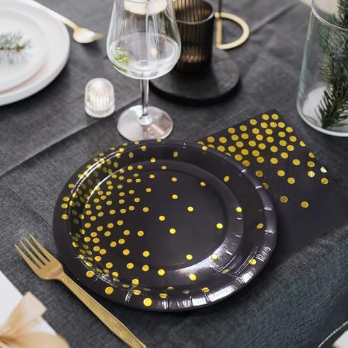 Green Paper Plates and Napkins Party Supplies Serve 35 Guests