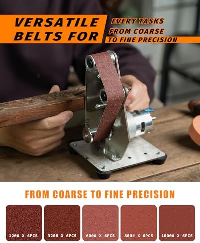 Mini Belt Sander, Electric Small Sander Knife Sharpener, 5.1''x6.7''x7.5''
