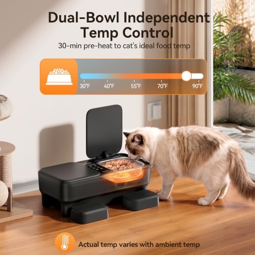 Meowant Automatic Wet Food Cat Feeder, Semiconductor Cooling & Pre-Heating