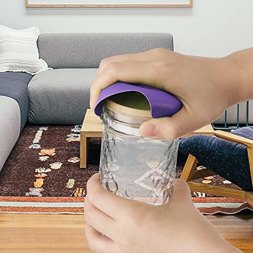 LUTER 4pcs Jar Opener Gripper Pad for Seniors with Weak Hands, Rubber