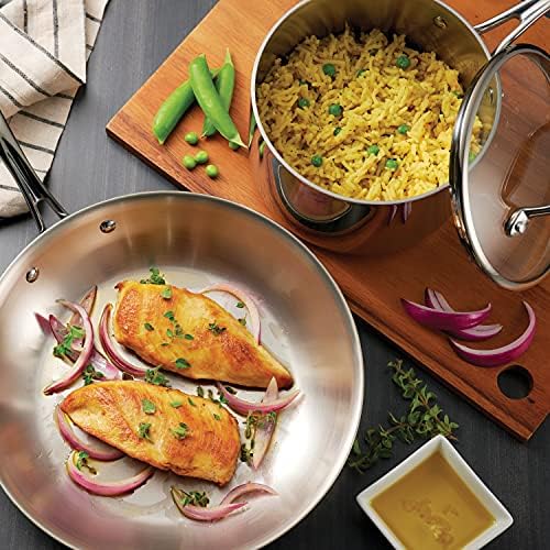Tramontina Boston Tri-Ply Clad Stainless Steel 12-Pc Pots and Pans Set