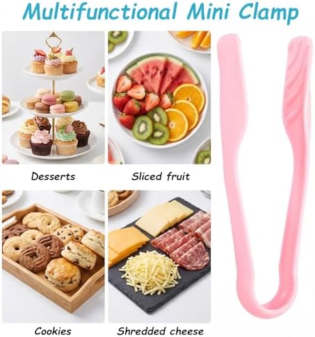 3Pcs Tongs for Kids - 5.7 Inch Mini Cooking Tongs, Colored Fine Motor Kid Tong for Serving Appetizers Baking Salad Preschool Learning Activities Classroom Supplies