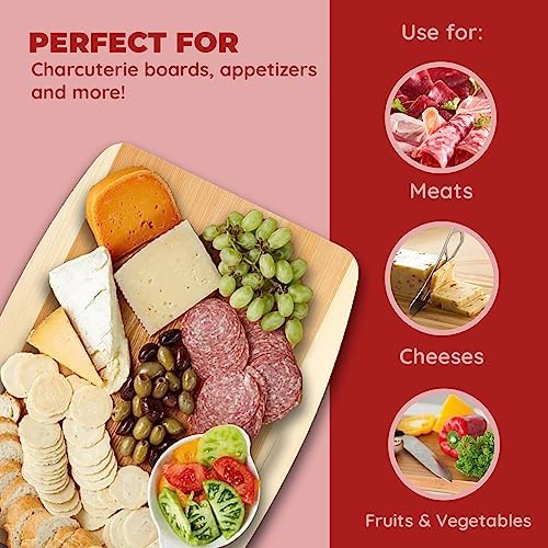 Bamboo Cutting Board – 11 x 14 Inch Large Kitchen Board for Meal Prep & Serving | Durable, Sustainable Bamboo Chopping Board for Fruits, Veggies, and Charcuterie | Eco-Friendly, Easy to Clean