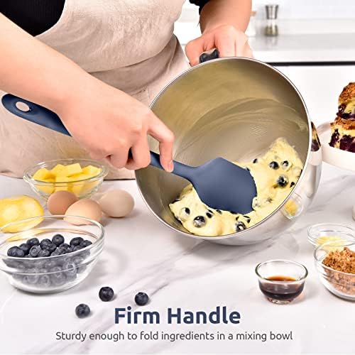 U-Taste 14in Extra Large Silicone Spatula, 600°F Heat Proof, Midnight Blue
