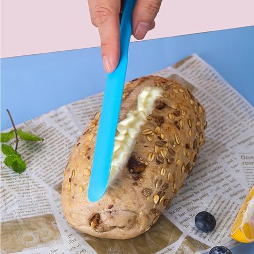 3 Pcs Jar Spatula,Sourdough Spatula with Long Handle,Silicone Skinny Spatulas Scraper for Jars