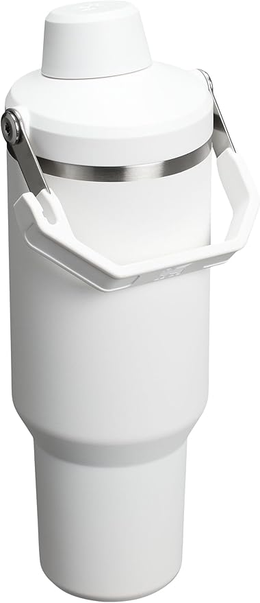 Stanley IceFlow 2.0 Fast Flow Tumbler with Handle 40 oz | Twist On Angled Spout Lid | Leakproof Water Bottle | Insulated Stainless Steel | BPA-Free | Frost