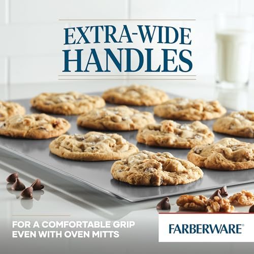 Farberware GOLDEN BAKE Nonstick Jumbo Baking Cookie Sheet, Light Gray