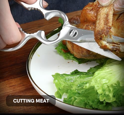 Detachable Kitchen Shears Full-Steel Forged Scissors Mirror-Polished Finish