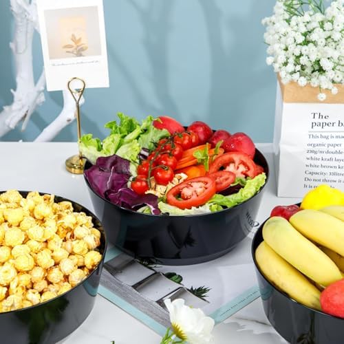 Hioasis 8 Pack Black Serving Bowls for Wedding