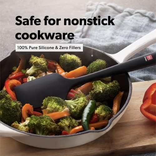 DI ORO Silicone Spoonula & Spatula Set - XL Pro, 600F Heat Resistant