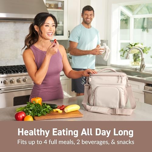 Bentgo Prep Deluxe Insulated Meal Prep Lunch Bag for Adults, Holds 5 Meals