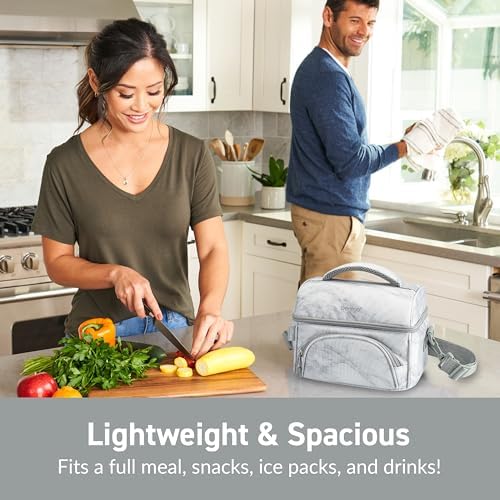 Bentgo Deluxe Insulated Lunch Bag with Adjustable Strap & Outer Pocket