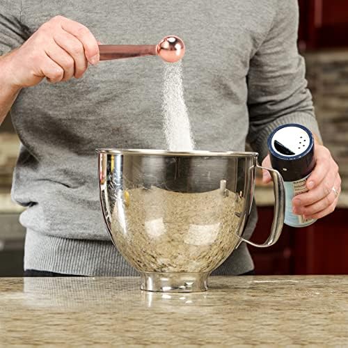 Measuring Spoon Set of 6, Heavy Duty Stainless Steel, Rose Gold