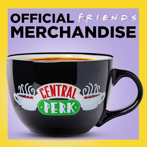 Silver Buffalo FRIENDS Central Perk, Ceramic Soup Mug, 24oz