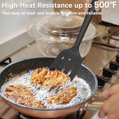 Coukre 2 Pack Silicone Spatula Set,High Heat Resistant, BPA-Free