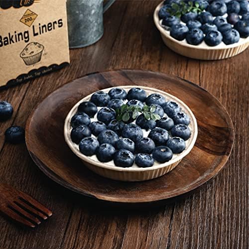 Bake Choice 50pcs Paper Mini Tart Pans, 4 Inch Mini Pie Tins, Disposable