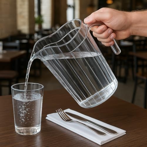 DecorRack 24 Pack 75 oz Polycarbonate Pitchers, Beverage Dispenser