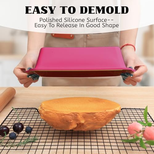 Bread Pan for Homemade Bread: 9.5 x 5 In Silicone Loaf Pan for Baking