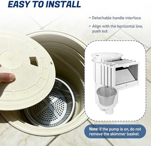 8" Aluminum Pool Skimmer Basket for Pentair U-3,Hayward SP1070 Pool Skimmer