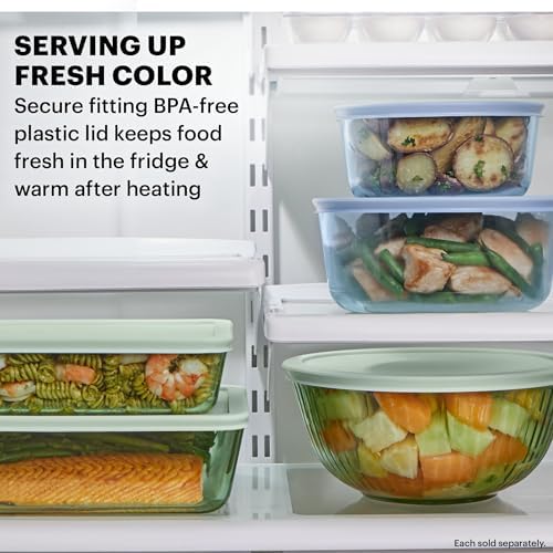 Pyrex Colors Tinted 12-Piece Small/Medium/Large Food Storage Container Set