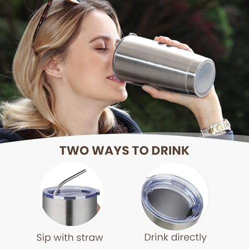 MEWAY 20oz Tumbler 12 Pack Double Wall Vacuum Insulated Travel Mug Bulk, Mix Color Stainless Steel Tumblers with Lid and Straw, Durable Powder Coated Coffee Cups for Cold & Hot Drinks（Color Mix, 12