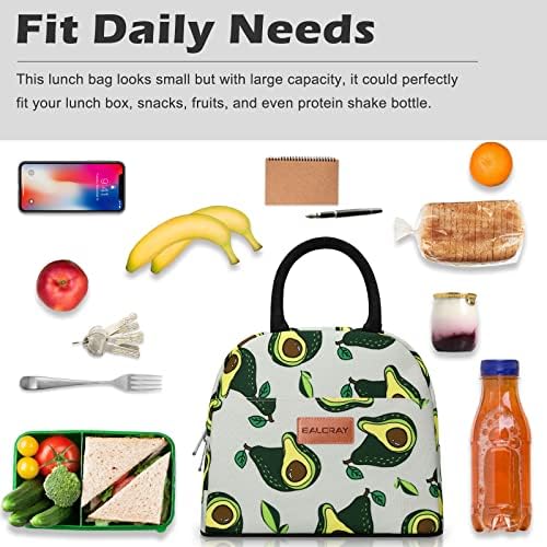 BALORAY Lunch Bag for Women Men Adult Lunch Box (Avocado), M
