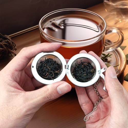 Halloween 2PC Tea Infuser, 2.1 inch Tea Ball with Pumpkin Ornaments