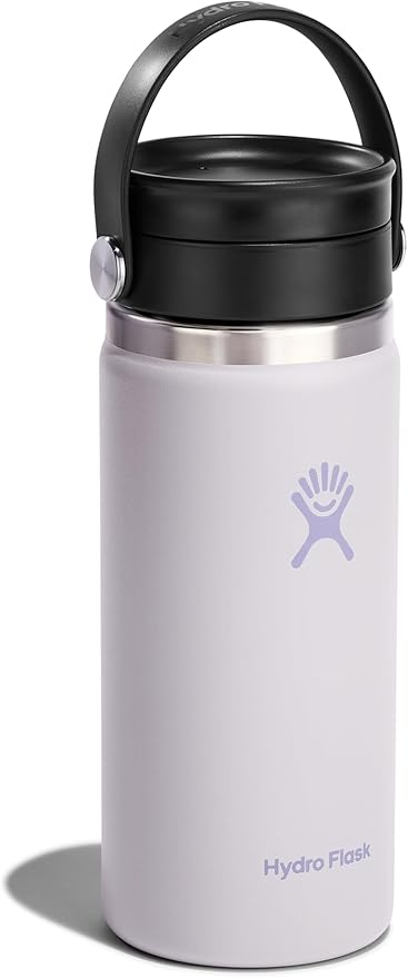 Hydro Flask Flex Sip Coffee Tumbler – Insulated Stainless Steel, Non Spill, Leak Proof Travel Coffee Cup 16 Oz Cloud Pink