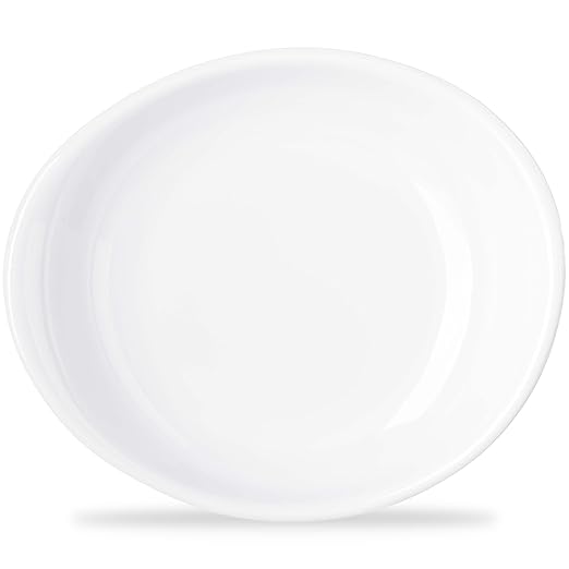 Carlisle FoodService Products Stadia Reusable Plastic Plate Pasta Plate for Home and Restaurant, Melamine, 9.5 Inches, White