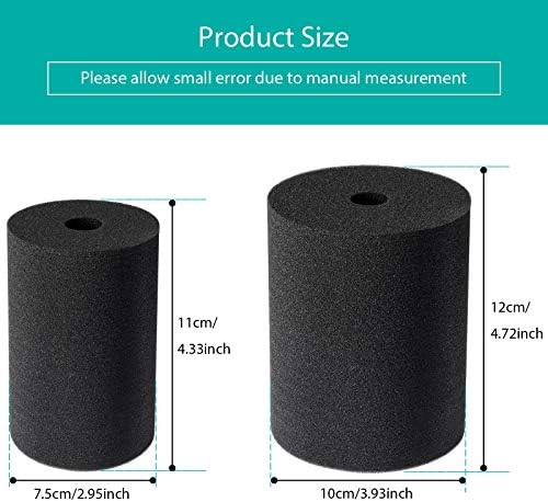 Weewooday 8 Pieces Cup Turner Foam Tumbler Turner Foam Inserts for 3/4 Inch PVC Pipe Tumbler Spinner Sponge Crafting for 10 oz to 40 Accessories