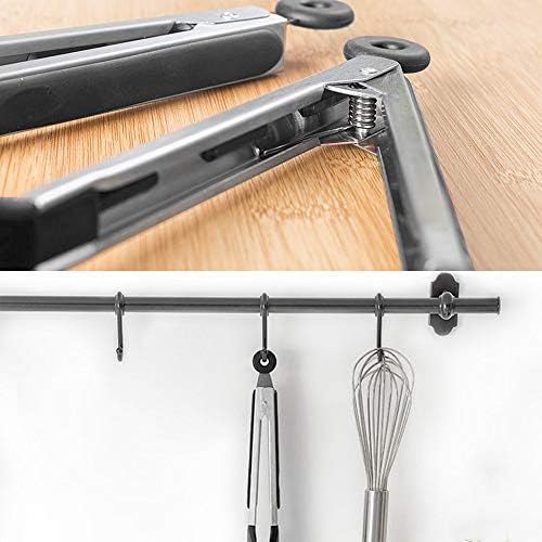 3 PCS Stainless Steel & Silicone Cooking Tongs Set (7", 9", 12")