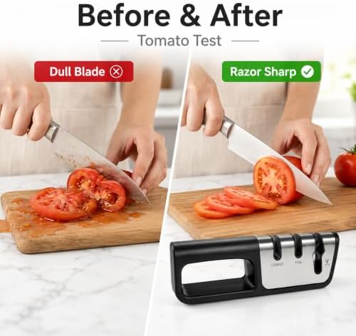 3-in-1 Manual Knife and Scissors Sharpener Kitchen Tool