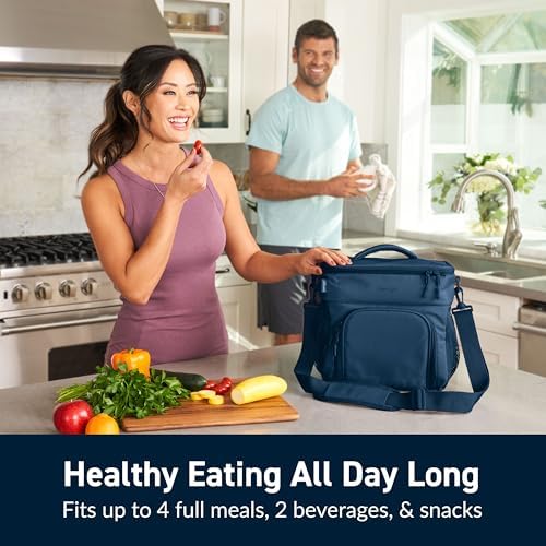 Bentgo Prep Deluxe Insulated Meal Prep Lunch Bag for Adults, Holds 5 Meals