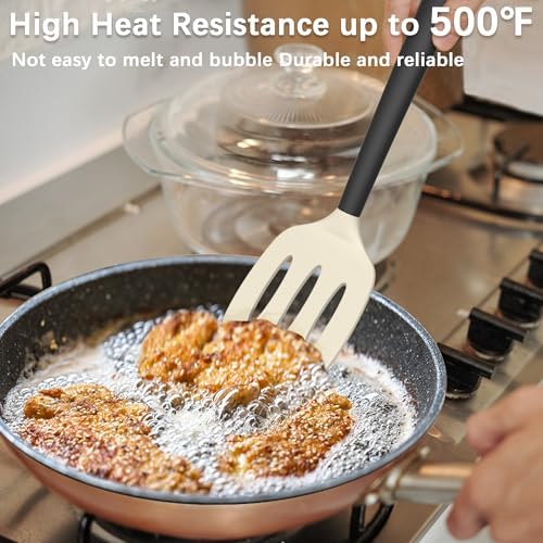 Coukre 2 Pack Silicone Spatula Set,High Heat Resistant, BPA-Free