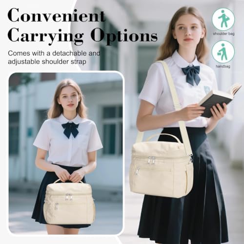 DALINDA Insulated Lunch Box Women Men Leak-Proof Cooler Lunch Bag