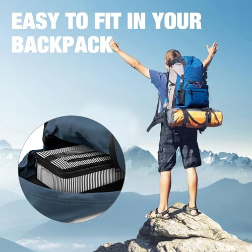 Aosbos Small Insulated Lunch Bag,Compact Lunch Box For Work & Office